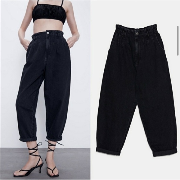 Zara Jeans Zara Paperbag Jeans Nwt Poshmark